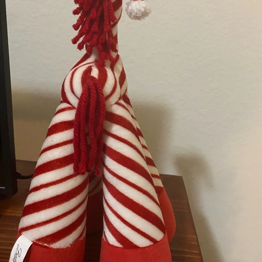 VTG Rare Bestever Funny Feet Peppermint Candy Cane Weighted Christmas 14”Pony